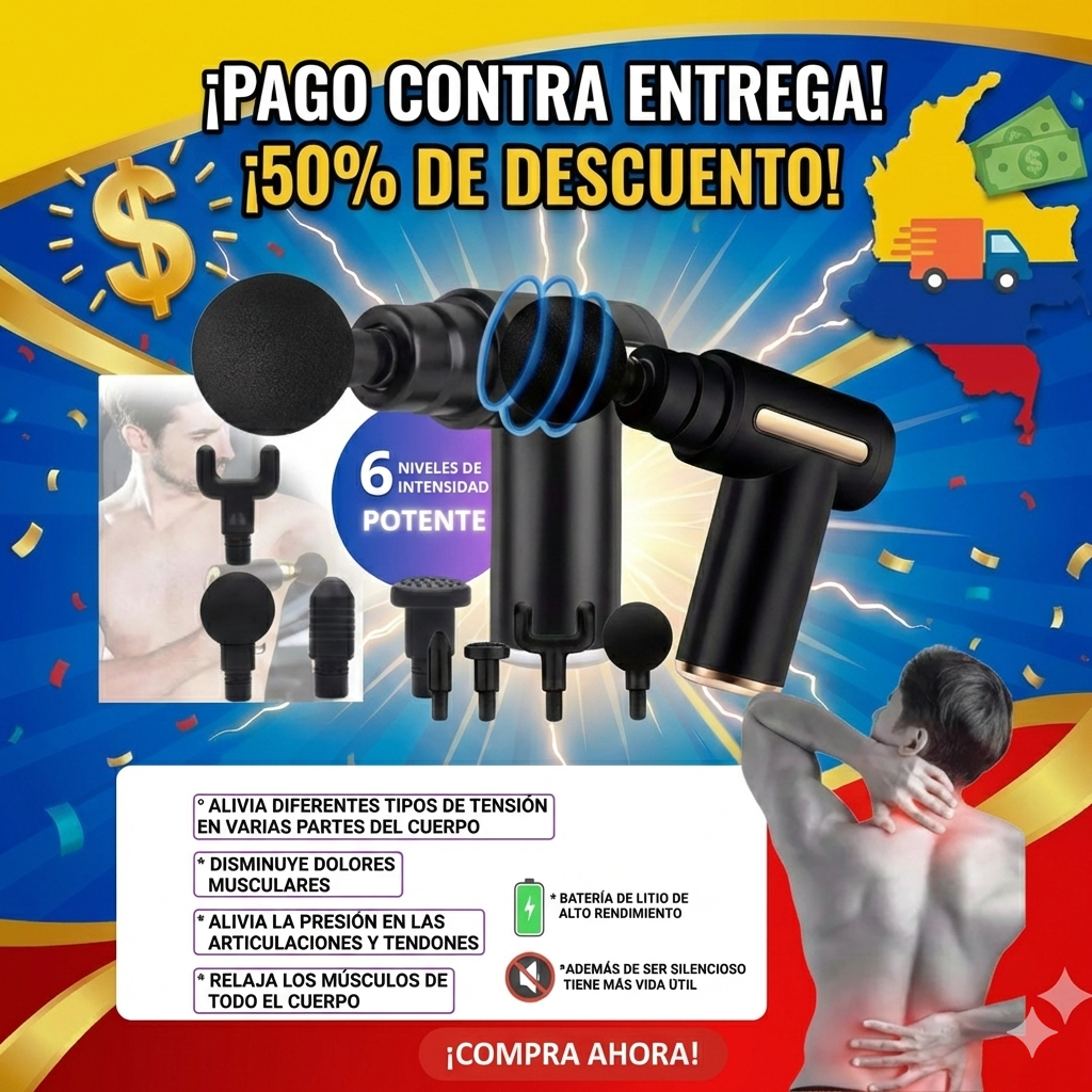 🔥 HOY 50% OFF – COMBO DE 2 MASAJEADORES | PAGO AL RECIBIR 🔥