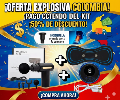 🔥 HOY 50% OFF – COMBO DE 2 MASAJEADORES | PAGO AL RECIBIR 🔥