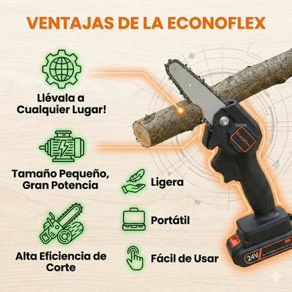 EconoFlex™ - Motosierra Eléctrica De Mano + Batería y Herramientas De Regalo 🎁[Descuento Solo Hoy]