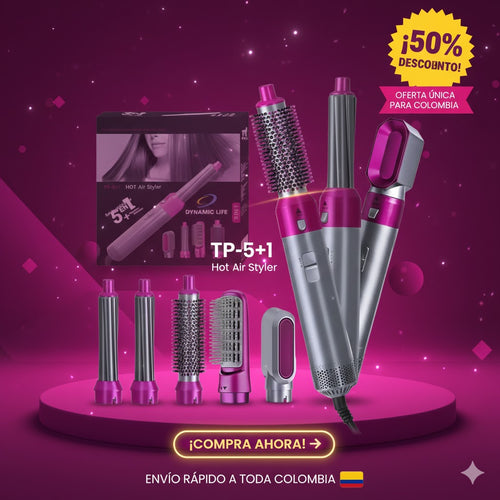 🔥 COMBO CEPILLO 5 EN 1 – 50% DE DESCUENTO + PAGO CONTRAENTREGA 🔥